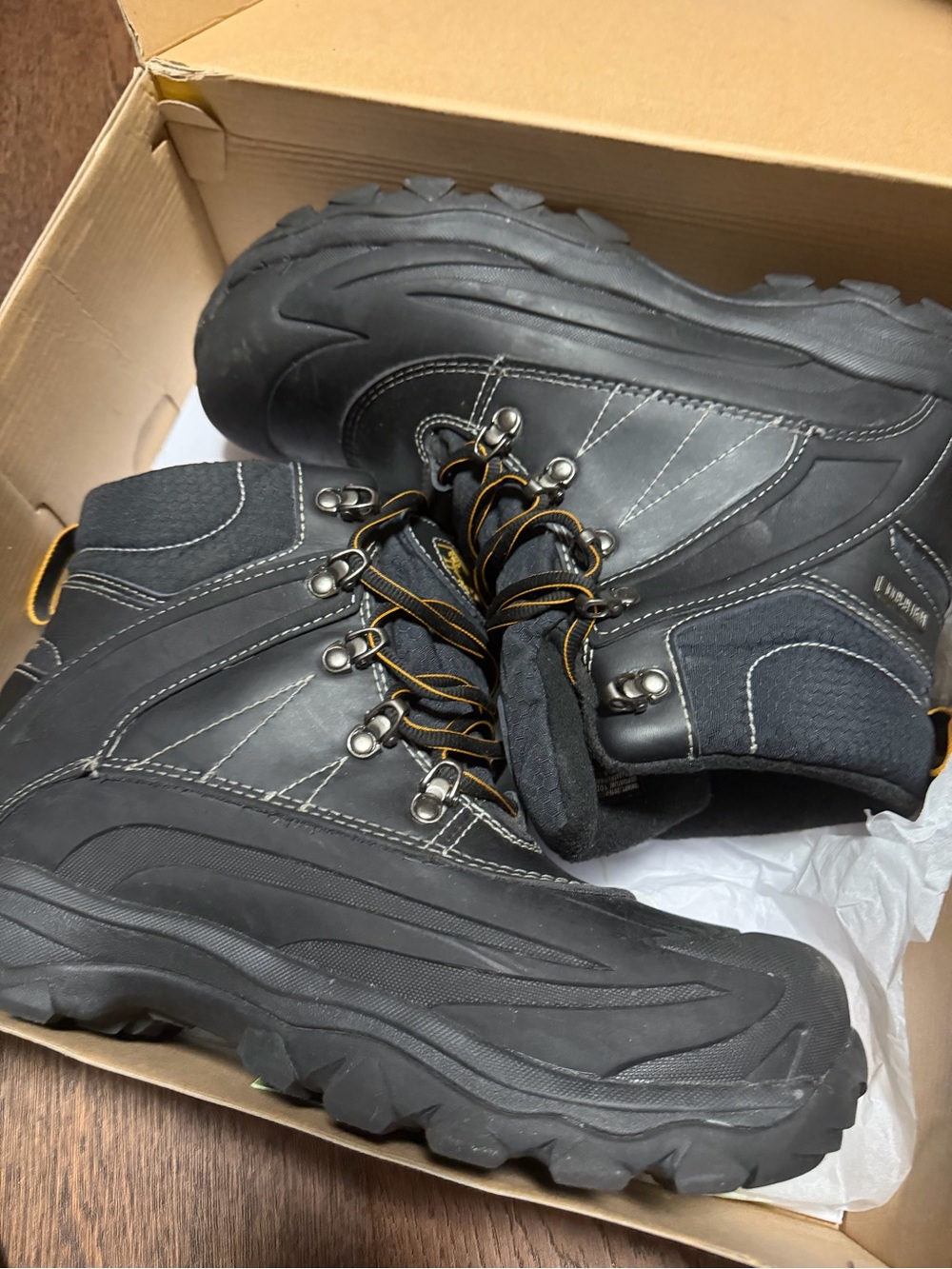 Khombu Black Winter Boots